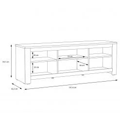 Loftscape TV-Lowboard Verolme I - Eiche Dekor -Wohnzimmermöbel boutique en ligne 1000356724 220603 501 SKETCH DETAILS P000000001000356724 sketch