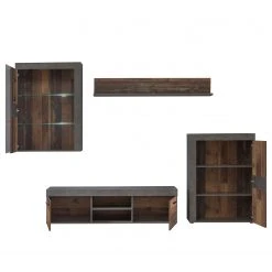 Red Living Wohnwand Westcliffe (4-teilig) - Altholz Dekor / Beton Dekor 5 Red Living Wohnwand Westcliffe (4-teilig) - Altholz Dekor / Beton Dekor -Wohnzimmermöbel boutique en ligne 1000356732 220603 031 DETAILS P000000001000356732