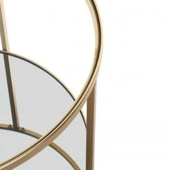 Loftscape Beistelltisch Pag II - Glas / Metall - Gold -Wohnzimmermöbel boutique en ligne 1000356859 220609 031 DETAILS P000000001000356859