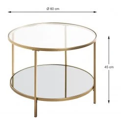 Loftscape Beistelltisch Pag II - Glas / Metall - Gold -Wohnzimmermöbel boutique en ligne 1000356859 220609 500 SKETCH DETAILS P000000001000356859 sketch
