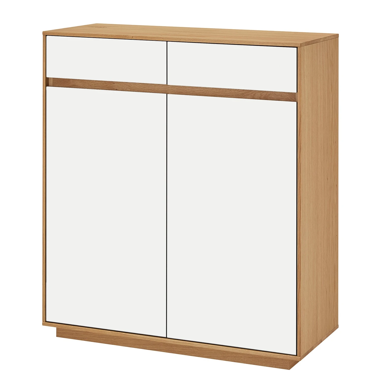 Voss Schuhkommode V100 II - Eiche teilmassiv - Weiß 1 Voss Schuhkommode V100 II - Eiche teilmassiv - Weiß