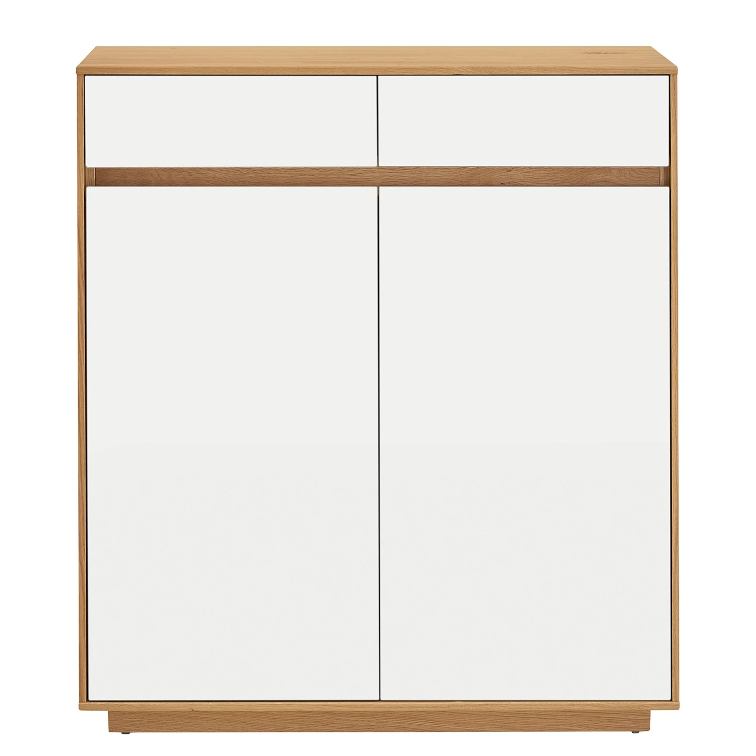 Voss Schuhkommode V100 II - Eiche teilmassiv - Weiß 4 Voss Schuhkommode V100 II - Eiche teilmassiv - Weiß – Bild 4