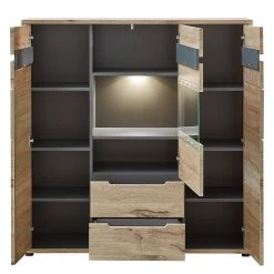 Loftscape Highboard Tallard - Inkl. Beleuchtung - Balkeneiche Dekor / Graphit -Wohnzimmermöbel boutique en ligne 1000357966 220608 030 DETAILS P000000001000357966