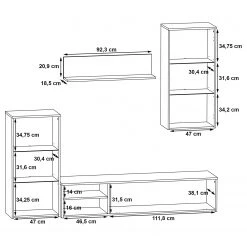 Red Living Wohnwand Tilsit (4-teilig) - Stabeiche Dekor 15 Red Living Wohnwand Tilsit (4-teilig) - Stabeiche Dekor -Wohnzimmermöbel boutique en ligne 1000357996 220616 501 SKETCH DETAILS P000000001000357996 sketch