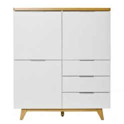 Jahnke Highboard Libre 110 - Kerneiche Dekor / Weiß -Wohnzimmermöbel boutique en ligne 1000358898 220615 040 DETAILS P000000001000358898