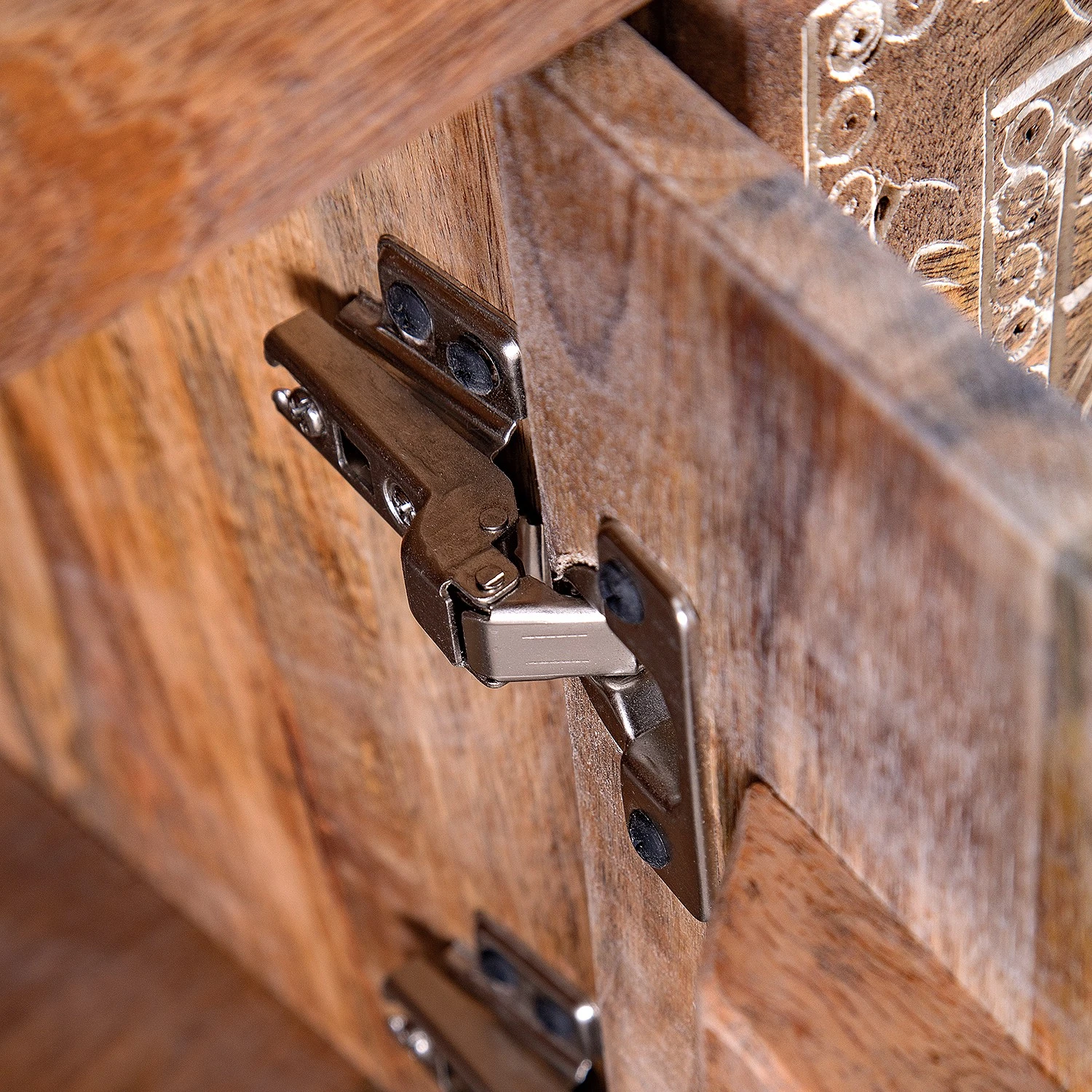 Red Living Sideboard Vallentuna - Mango massiv / Metall - Mango / Schwarz 10 Red Living Sideboard Vallentuna - Mango massiv / Metall - Mango / Schwarz – Bild 10