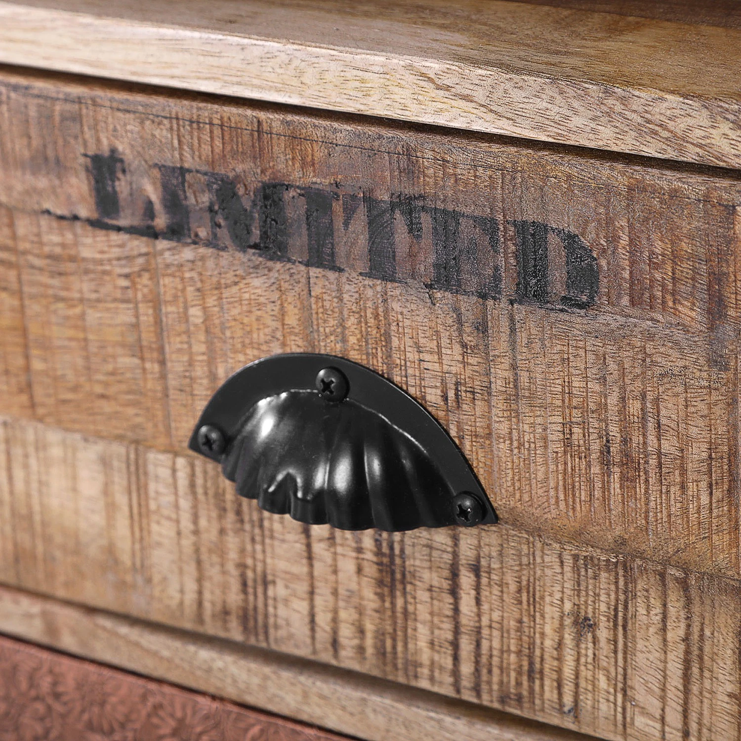 Red Living Kommode Vallentuna - Mango massiv / Metall - Mango / Schwarz 3 Red Living Kommode Vallentuna - Mango massiv / Metall - Mango / Schwarz – Bild 3