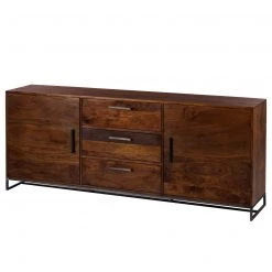 Ars manufacti Sideboard Woodson - Akazie massiv / Metall - Akazie Braun - Breite: 200 cm