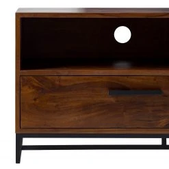 Ars manufacti TV-Lowboard Woodson V - Akazie massiv / Metall - Akazie Braun -Wohnzimmermöbel boutique en ligne 1000361861 220624 037 DETAILS P000000001000361861