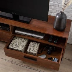 Ars manufacti TV-Lowboard Woodson V - Akazie massiv / Metall - Akazie Braun -Wohnzimmermöbel boutique en ligne 1000361861 220624 041 DETAILS P000000001000361861