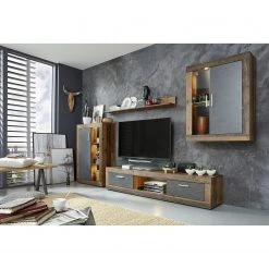 Trendteam Wohnwand Jazz I (4-teilig) - Altholz Dekor / Anthrazit -Wohnzimmermöbel boutique en ligne 1000362848 220623 023 MOOD DETAILS P000000001000362848 mood