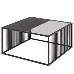 Loftscape Couchtisch Mephisto - Rauchglas / Marmor Schwarz Dekor - Schwarz -Wohnzimmermöbel boutique en ligne 1000362967 220819 030 DETAILS P000000001000362967