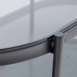 Loftscape Couchtisch Totowa II - Glas / Eisen - Rauchglas / Schwarz -Wohnzimmermöbel boutique en ligne 1000362969 220819 032 DETAILS P000000001000362969