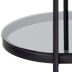 Loftscape Couchtisch Totowa II - Glas / Eisen - Rauchglas / Schwarz -Wohnzimmermöbel boutique en ligne 1000362969 220819 034 DETAILS P000000001000362969