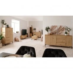 Loftscape Couchtisch Brochet - Eiche Dekor / Schwarz -Wohnzimmermöbel boutique en ligne 1000363056 220704 021 MOOD DETAILS P000000001000363056 mood