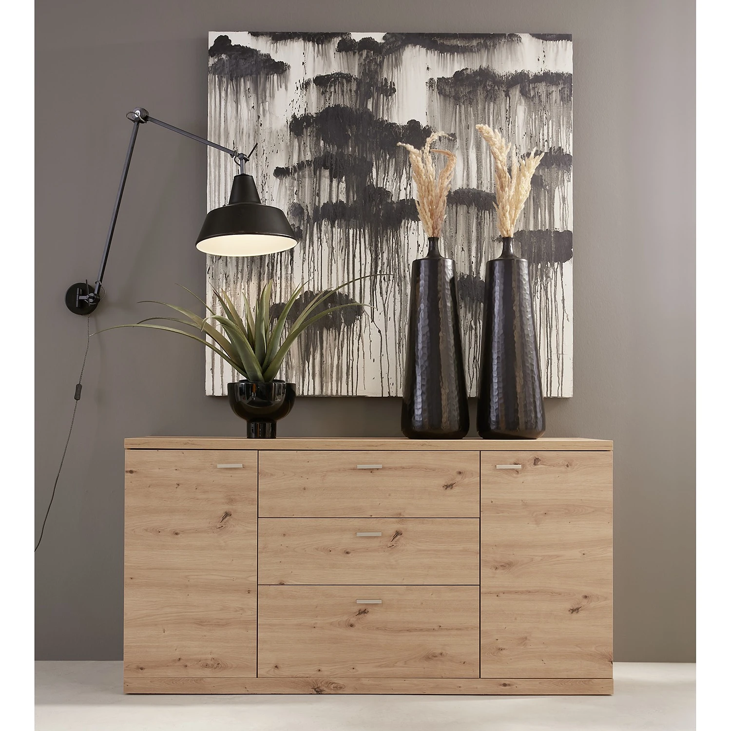 Trendteam Sideboard Echo - Eiche Artisan Dekor 2 Trendteam Sideboard Echo - Eiche Artisan Dekor – Bild 2