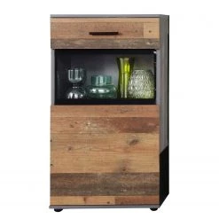 Trendteam Wohnwand Mango (4-teilig) - Altholz Dekor / Anthrazit -Wohnzimmermöbel boutique en ligne 1000363615 220802 034 DETAILS P000000001000363615