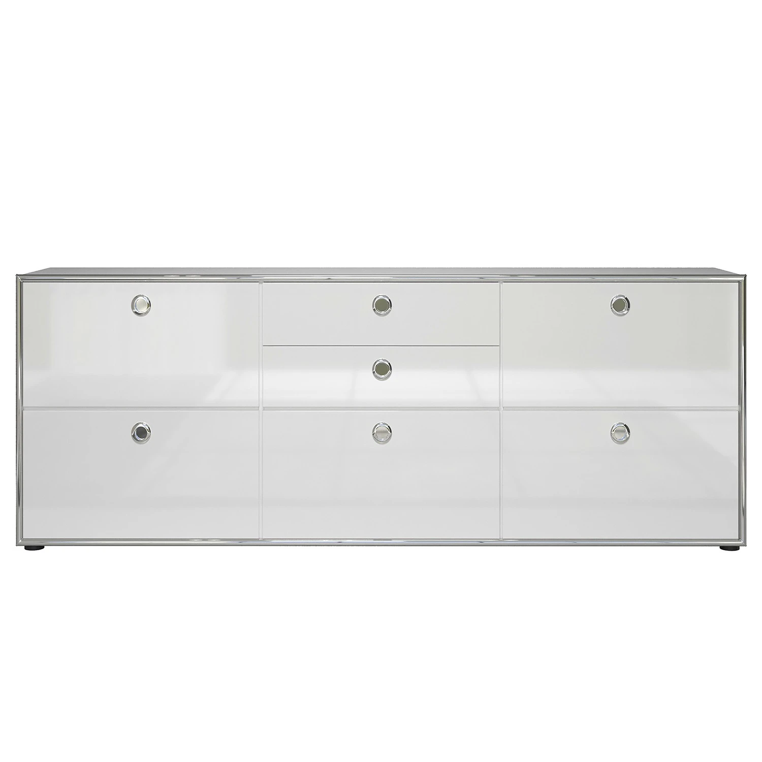 Trendteam Sideboard Infintiy II - Hochglanz Weiß / Matt Weiß 4 Trendteam Sideboard Infintiy II - Hochglanz Weiß / Matt Weiß – Bild 4