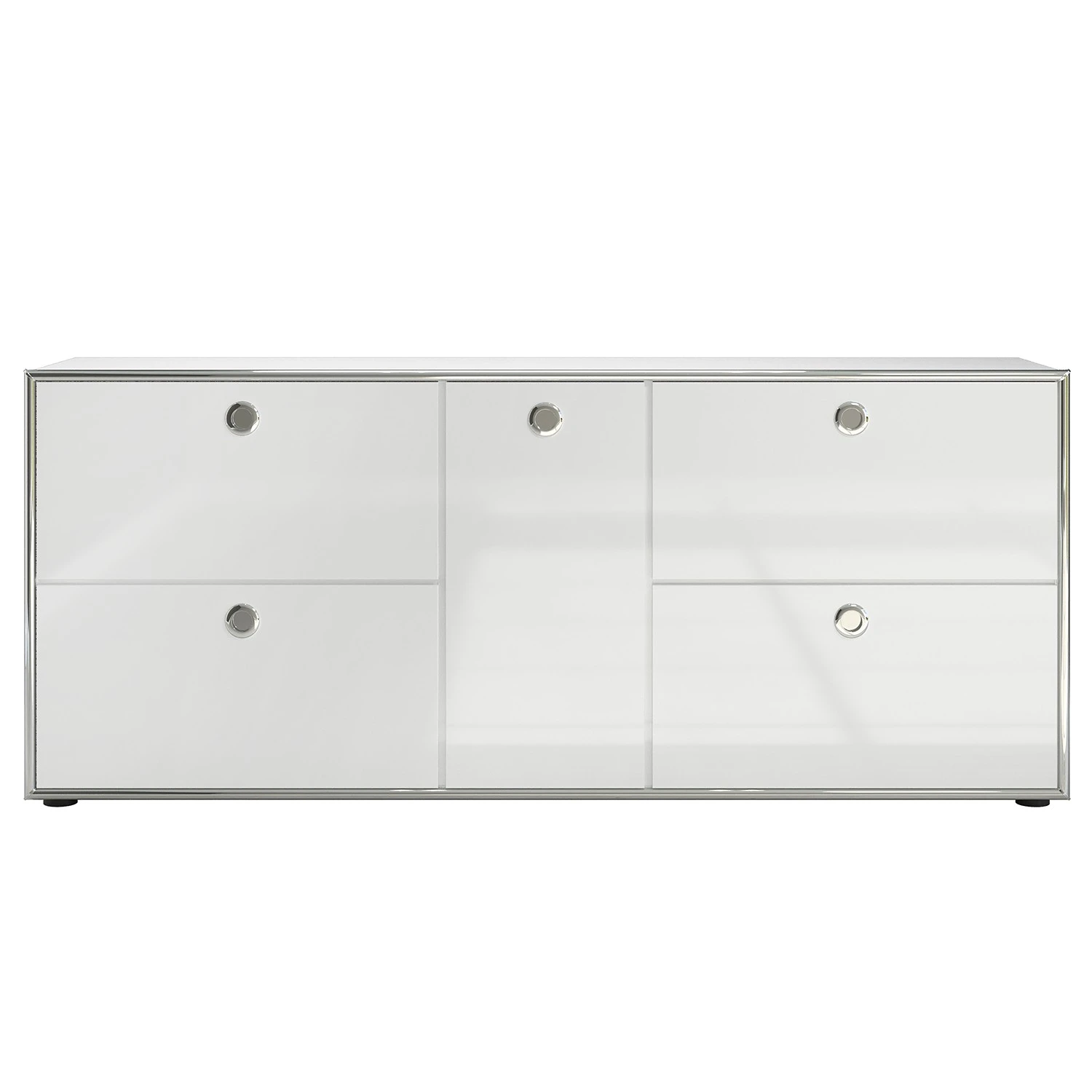 Trendteam Sideboard Infintiy I - Hochglanz Weiß / Matt Weiß 5 Trendteam Sideboard Infintiy I - Hochglanz Weiß / Matt Weiß – Bild 5