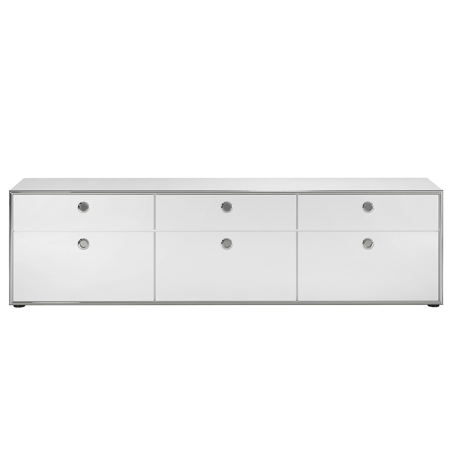 Trendteam Wohnwand Infinity II (3-teilig) - Hochglanz Weiß / Matt Weiß 6 Trendteam Wohnwand Infinity II (3-teilig) - Hochglanz Weiß / Matt Weiß – Bild 6