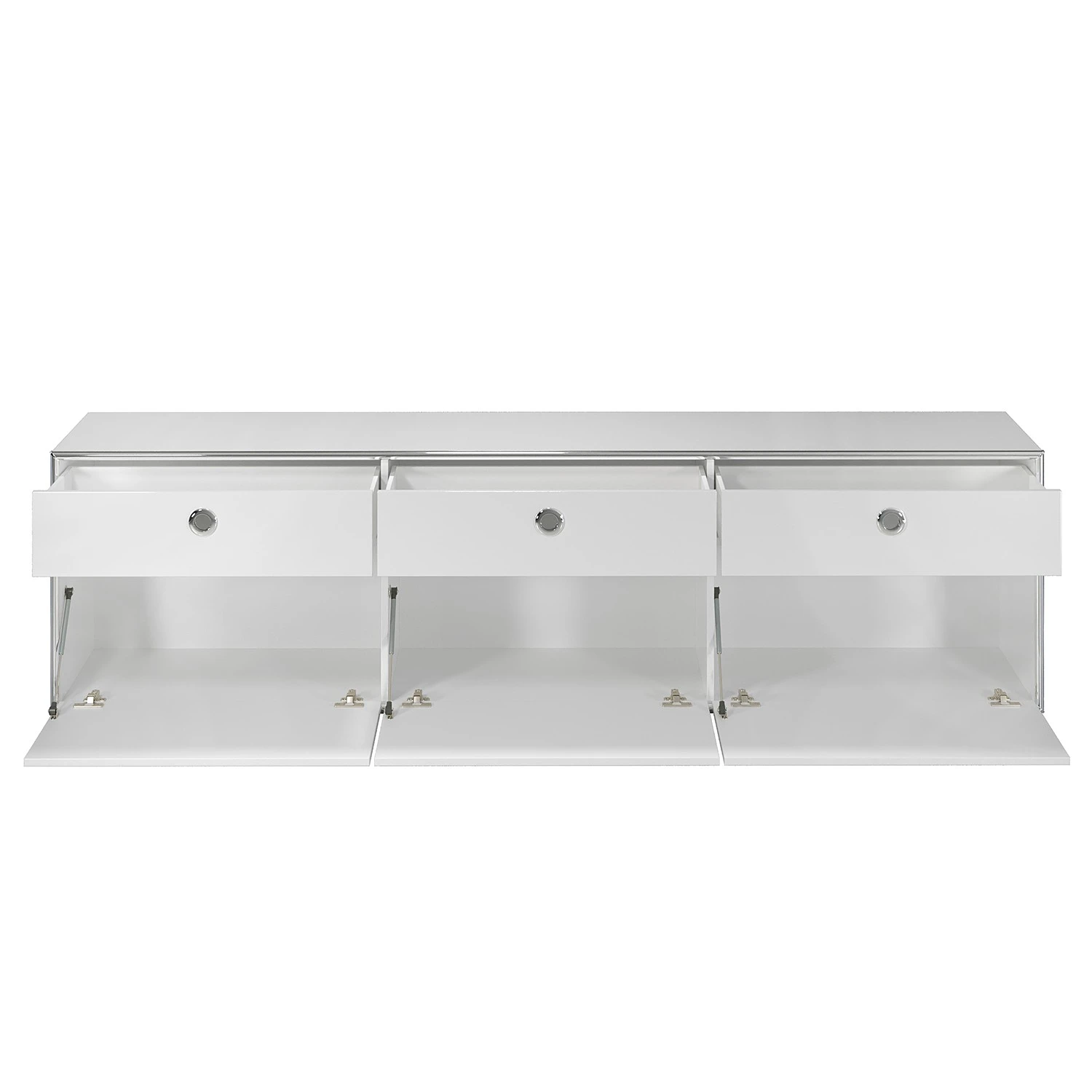 Trendteam Wohnwand Infinity II (3-teilig) - Hochglanz Weiß / Matt Weiß 7 Trendteam Wohnwand Infinity II (3-teilig) - Hochglanz Weiß / Matt Weiß – Bild 7