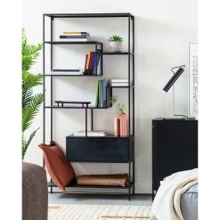 Loftscape Regal Blackrod - Metall - Schwarz -Wohnzimmermöbel boutique en ligne 1000363964 220714 021 MOOD DETAILS P000000001000363964 mood