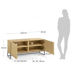 Red Living TV-Lowboard Tabora II - Echtholzfurnier - Eiche -Wohnzimmermöbel boutique en ligne 1000363973 220714 500 SKETCH DETAILS P000000001000363973 sketch