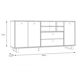Red Living Sideboard Trylith I - Eiche Rustikal Dekor / Schwarz 28 Red Living Sideboard Trylith I - Eiche Rustikal Dekor / Schwarz -Wohnzimmermöbel boutique en ligne 1000364622 220719 500 SKETCH DETAILS P000000001000364622 sketch