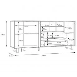 Red Living Sideboard Trylith I - Eiche Rustikal Dekor / Schwarz 29 Red Living Sideboard Trylith I - Eiche Rustikal Dekor / Schwarz -Wohnzimmermöbel boutique en ligne 1000364622 220719 501 SKETCH DETAILS P000000001000364622 sketch