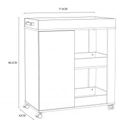 Loftscape Servierwagen Stoneyford I - Altholz Dekor -Wohnzimmermöbel boutique en ligne 1000364868 220722 500 SKETCH DETAILS P000000001000364868 sketch