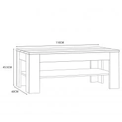 Loftscape Couchtisch Millquarter - Weiß / Eiche Hell Dekor -Wohnzimmermöbel boutique en ligne 1000364878 220722 500 SKETCH DETAILS P000000001000364878 sketch
