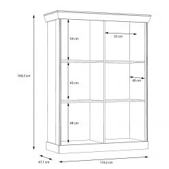 Ridgevalley Vitrinenschrank Boolamore I - Kiefer Weiß Dekor -Wohnzimmermöbel boutique en ligne 1000364886 220722 501 SKETCH DETAILS P000000001000364886 sketch