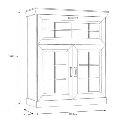 Ridgevalley Highboard Boolamore - Eiche Dekor 10 Ridgevalley Highboard Boolamore - Eiche Dekor -Wohnzimmermöbel boutique en ligne 1000364889 220722 500 SKETCH DETAILS P000000001000364889 sketch