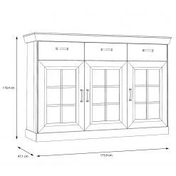 Ridgevalley Sideboard Boolamore III - Eiche Dekor -Wohnzimmermöbel boutique en ligne 1000364893 220722 500 SKETCH DETAILS P000000001000364893 sketch