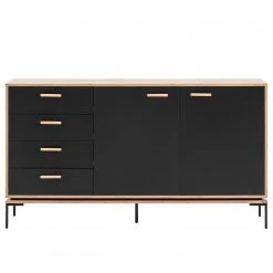 Schildmeyer Sideboard Looks - Schwarz / Eiche Dekor 8 Schildmeyer Sideboard Looks - Schwarz / Eiche Dekor -Wohnzimmermöbel boutique en ligne 1000366031 220809 030 DETAILS P000000001000366031
