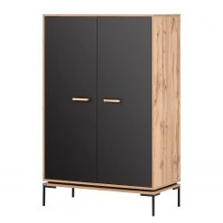 Schildmeyer Highboard Looks - Schwarz / Eiche Dekor