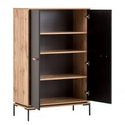 Schildmeyer Highboard Looks - Schwarz / Eiche Dekor 9 Schildmeyer Highboard Looks - Schwarz / Eiche Dekor -Wohnzimmermöbel boutique en ligne 1000366039 220809 031 DETAILS P000000001000366039