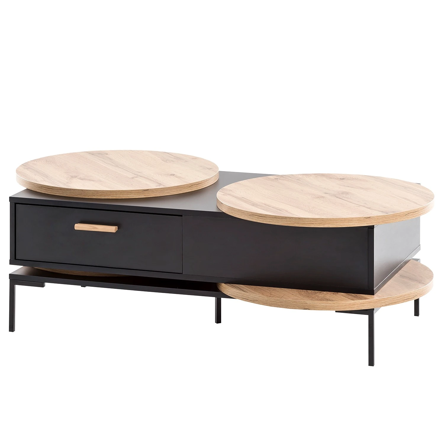 Schildmeyer Couchtisch Looks II - Schwarz / Eiche Dekor 1 Schildmeyer Couchtisch Looks II - Schwarz / Eiche Dekor