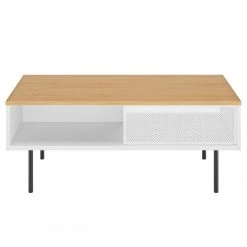 Temahome Couchtisch Radio - Echtholzfurnier - Weiß / Eiche 9 Temahome Couchtisch Radio - Echtholzfurnier - Weiß / Eiche -Wohnzimmermöbel boutique en ligne 1000366638 220906 030 DETAILS P000000001000366638