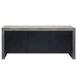 Temahome Sideboard Kobe II - Schwarz / Beton Dekor 13 Temahome Sideboard Kobe II - Schwarz / Beton Dekor -Wohnzimmermöbel boutique en ligne 1000366639 220906 030 DETAILS P000000001000366639