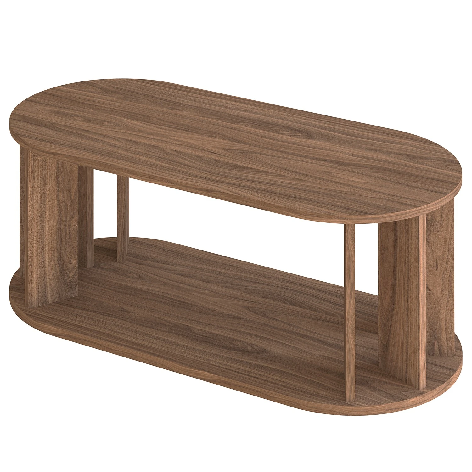 Temahome Couchtisch Nora - Echtholzfurnier - Nussbaum 1 Temahome Couchtisch Nora - Echtholzfurnier - Nussbaum