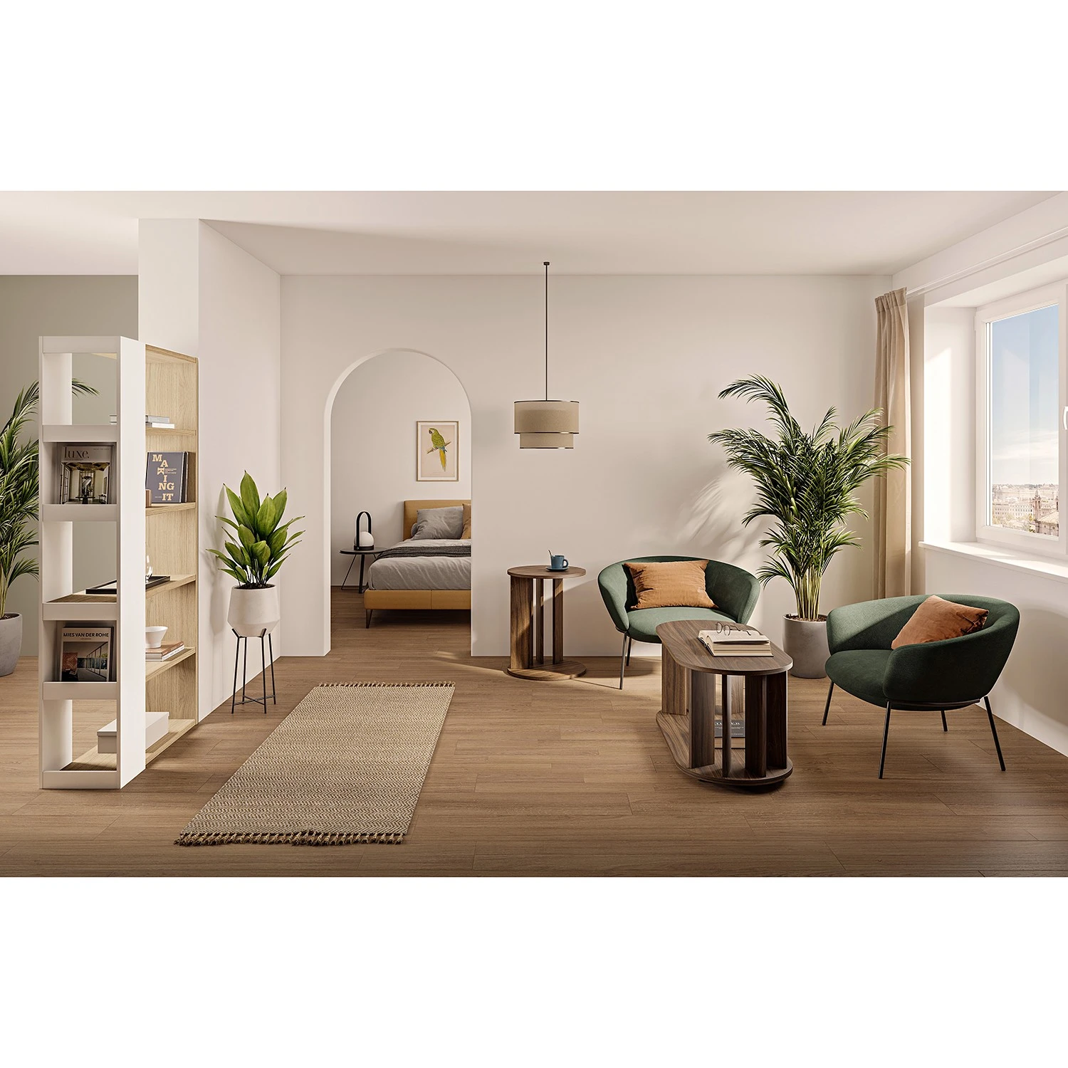 Temahome Couchtisch Nora - Echtholzfurnier - Nussbaum 2 Temahome Couchtisch Nora - Echtholzfurnier - Nussbaum – Bild 2