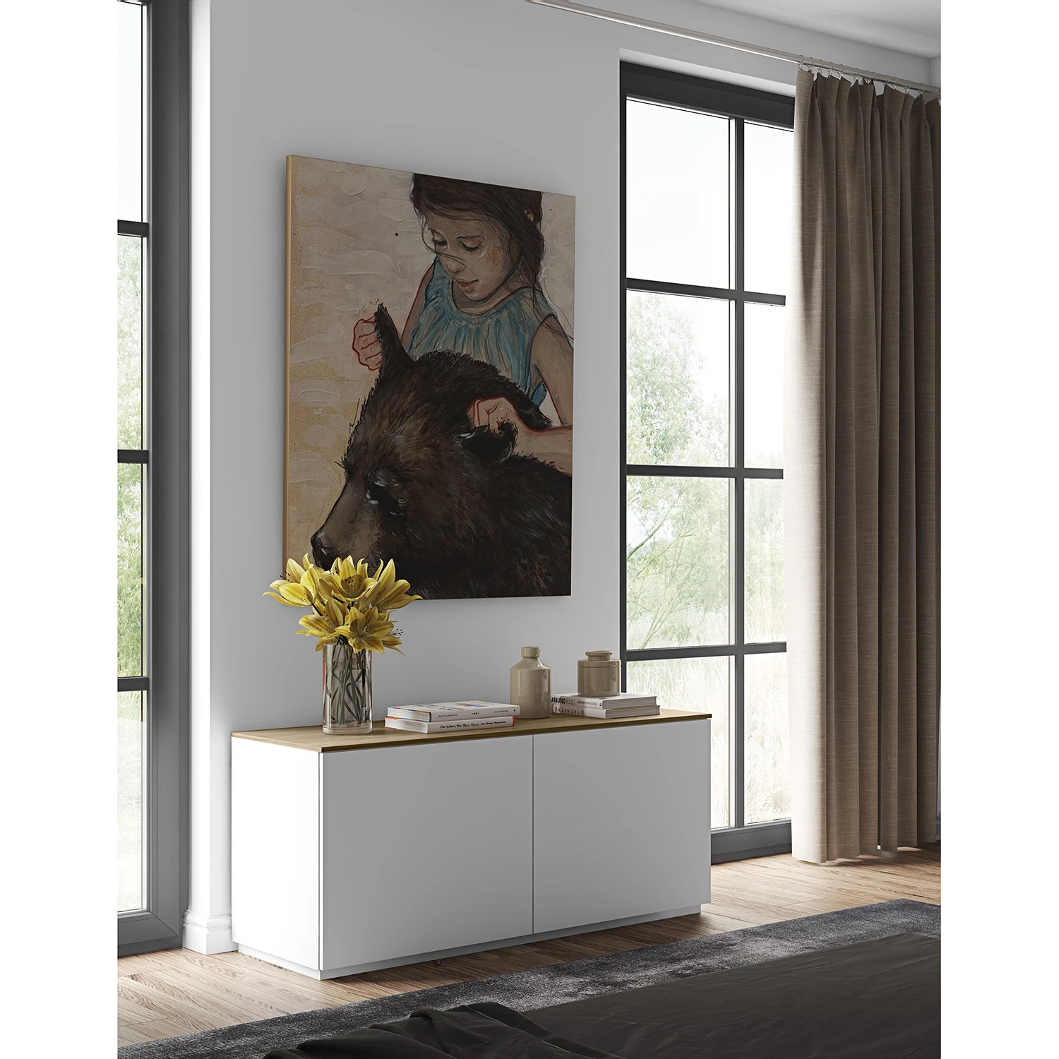 Temahome Kommode Join IV - Weiß / Eiche 2 Temahome Kommode Join IV - Weiß / Eiche – Bild 2