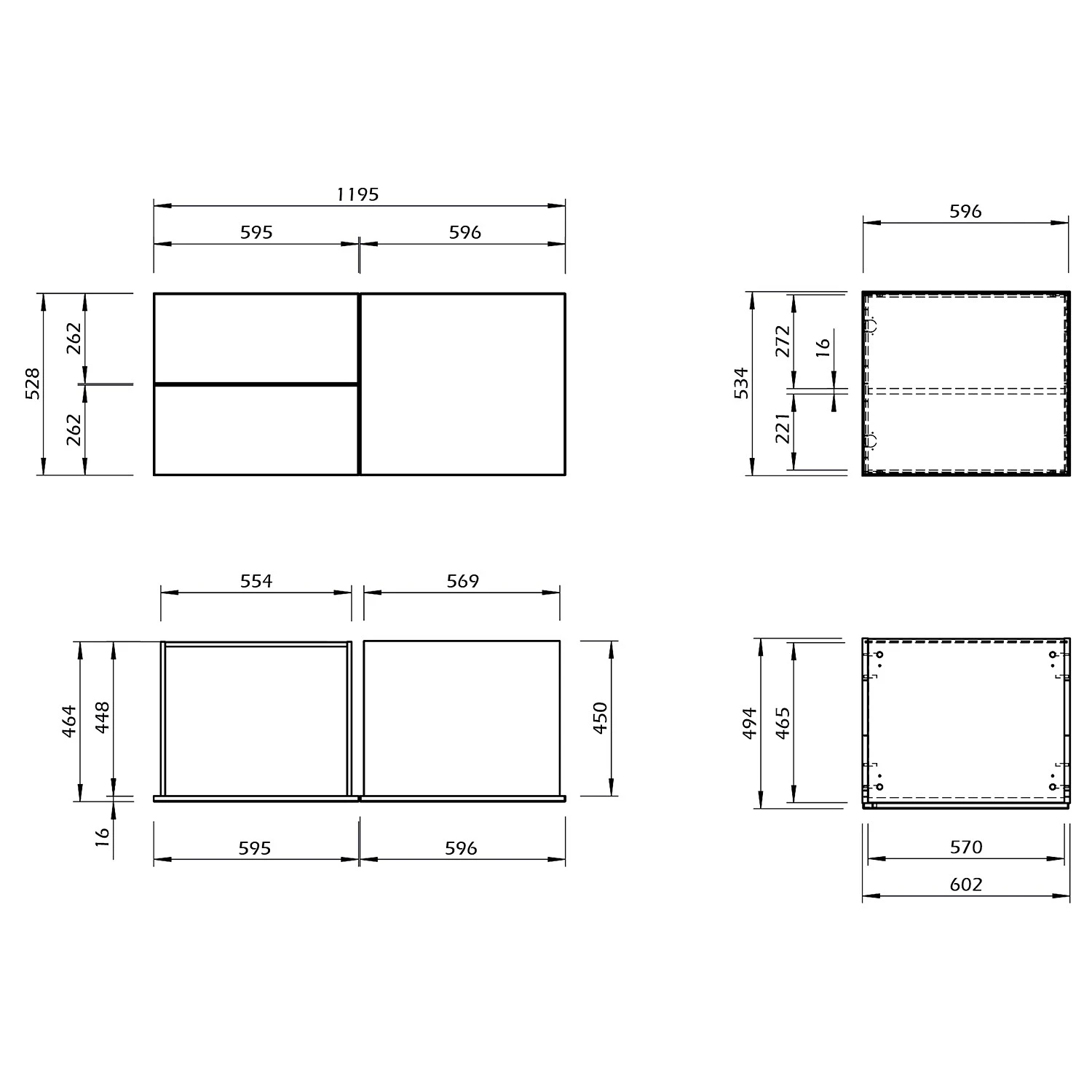 Temahome Sideboard Join X - Weiß / Eiche 6 Temahome Sideboard Join X - Weiß / Eiche – Bild 6
