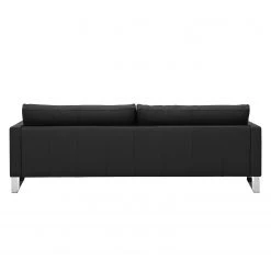 Fredriks Sofa Portobello (3-Sitzer) Echtleder - Echtleder Gad: Schwarz - Kufen -Wohnzimmermöbel boutique en ligne 3 sitzer sofa portobello leder schwarz kufen 3793488