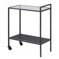 Mooved Servierwagen Enmore - Glas / Metall - Matt Schwarz