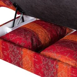 Maison Belfort Recamiere Adelaide (mit Schlaffunktion) - Webstoff Rot - Armlehne davorstehend links -Wohnzimmermöbel boutique en ligne artex recamire 2013 12 03 1 313826