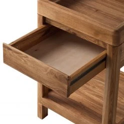 Ars Natura Beistelltisch Anamur II - Eiche -Wohnzimmermöbel boutique en ligne beistelltisch anamur ii wildeiche massiv 4726432