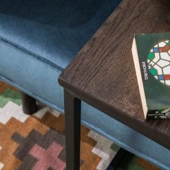 Eva Padberg Collection Beistelltisch Montverde II - Eiche massiv / Metall - Eiche Dunkel / Schwarz -Wohnzimmermöbel boutique en ligne beistelltisch montverde ii eiche massiv metall eiche dunkel schwarz 4774804