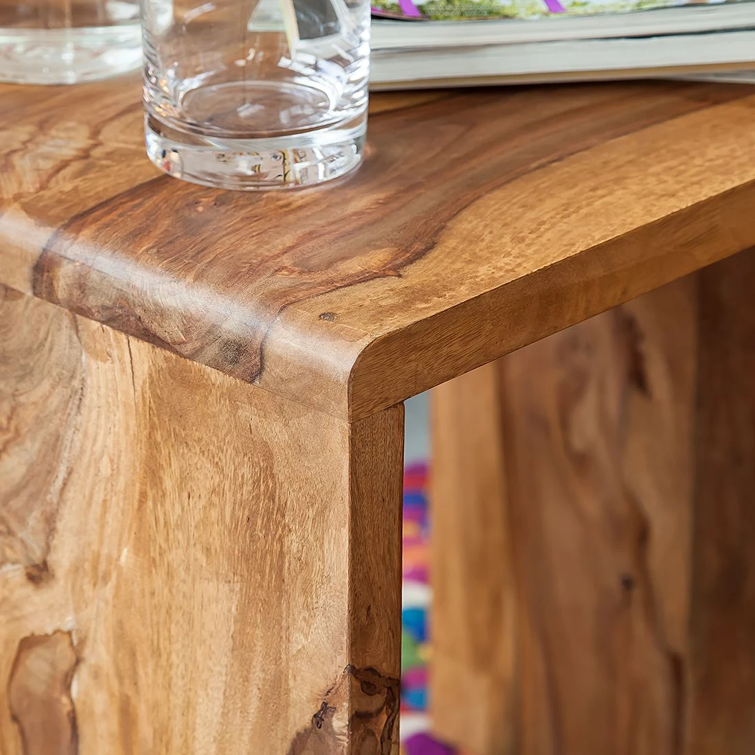 Ars Natura Beistelltisch-Set Trangle (2-teilig) - Sheesham Massiv 8 Ars Natura Beistelltisch-Set Trangle (2-teilig) - Sheesham Massiv – Bild 8